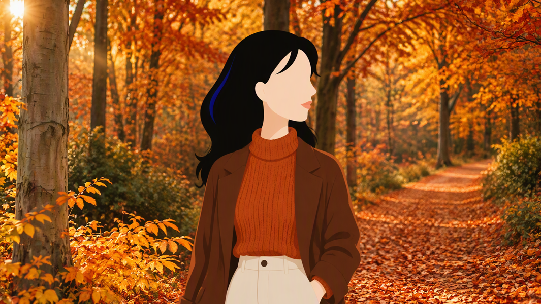 Evi Van Lanschot In Bos Herfst