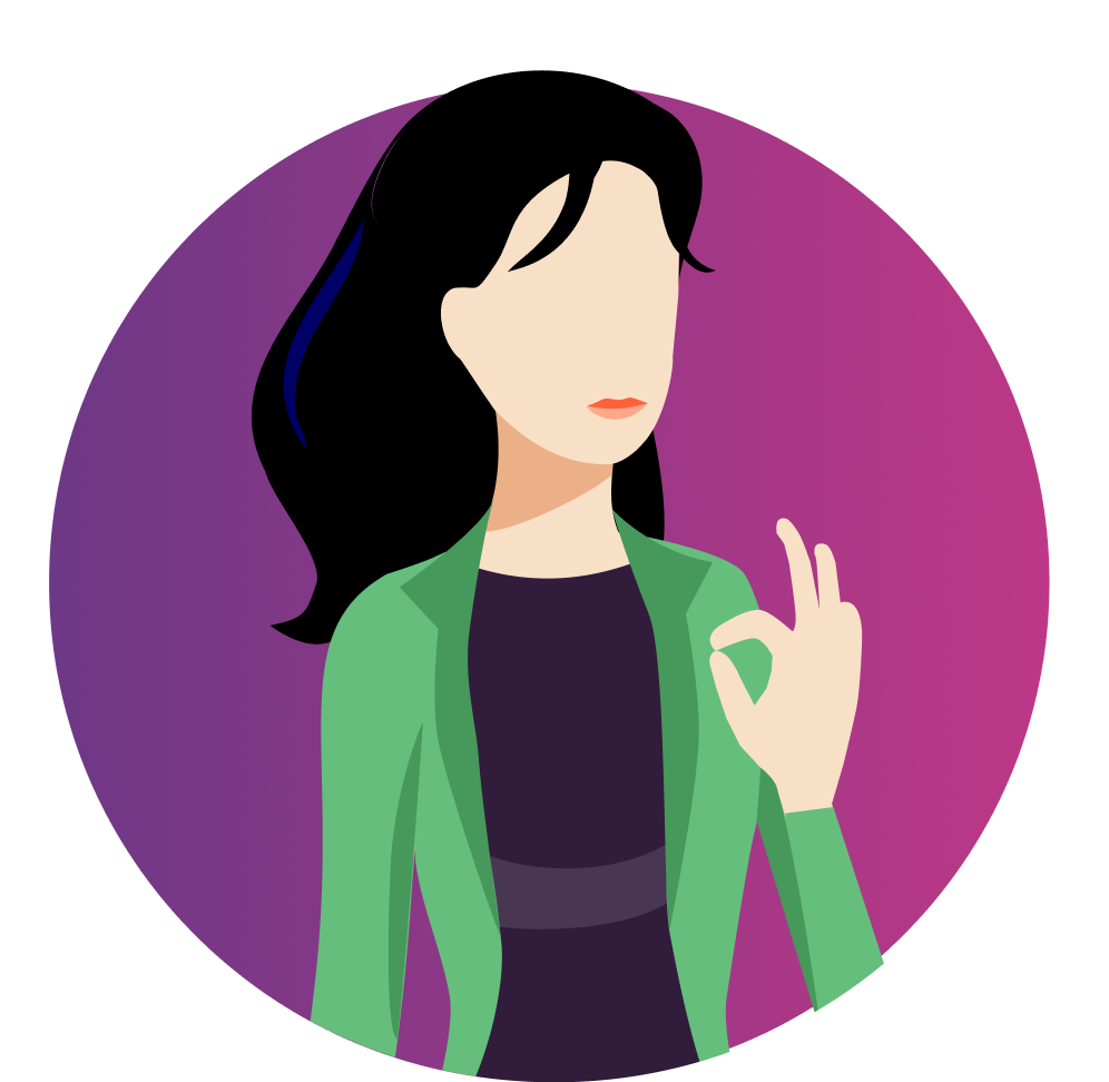 Evi Illustratie Ok Gebaar