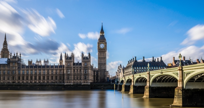 Londen big ben en bridge